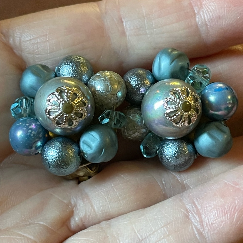 Vintage Made in Japan Cluster Earrings